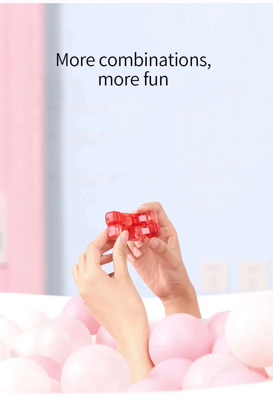 Xiaomi Mijia Mitu Spinner красочные строительные блоки палец снижение волнения Игрушка Головоломка Куб-трансформер палец Спиннер игрушка