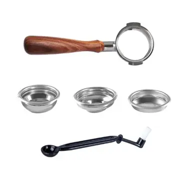 

Coffee Machine Handle Universal 58mm Commercial Accessories Solid Wood Gift Set