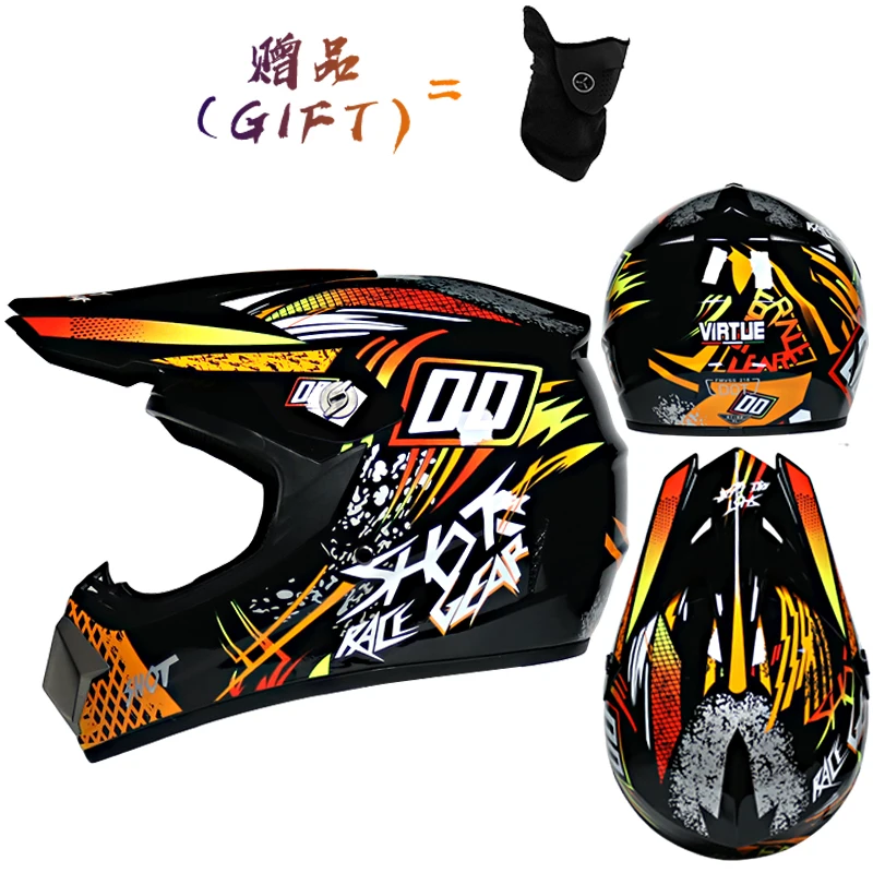 2020 Latest Off-road Motorcycle Helmet Adult Men and Women Capacete Full Face Kask Downhill AM DH Children Cross DOT Abs | Автомобили и