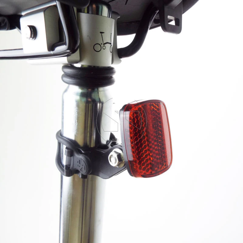 Bicycle Tail Reflector Mount Rear Rack Light Reflective Safety Caution