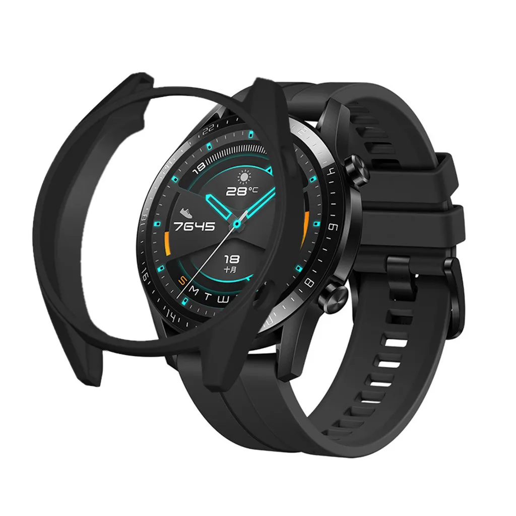Чехол для смарт часов Huawei watch GT2 мягкий тонкий защитный чехол из ТПУ 46 мм бампер