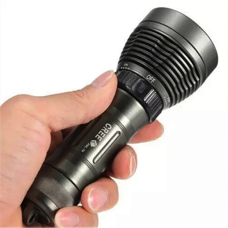 

waterproof diving scuba torch T6 bead underwater 15m dive light 1200lumen using 18650 26650 rotary switch flashlight Q2