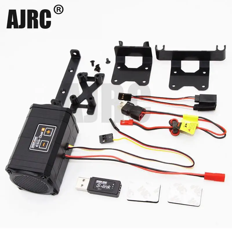 AJRC Ess dual horn simulation sound group звук двигателя с кронштейном trx 4 trx6 scx10 d90 осевой двигатель