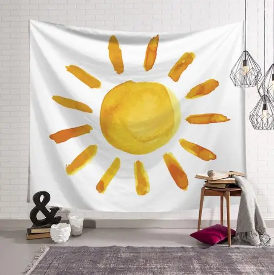 childlike sun Скандинавском стиле 95/150/200 см Подвесной Настенный гобелен хиппи ретро домашний декор Йога пляжные коврики пляжные полотенца для младенцев, маленьких детей, полотенце подвесная ткань - Цвет: childlike sun