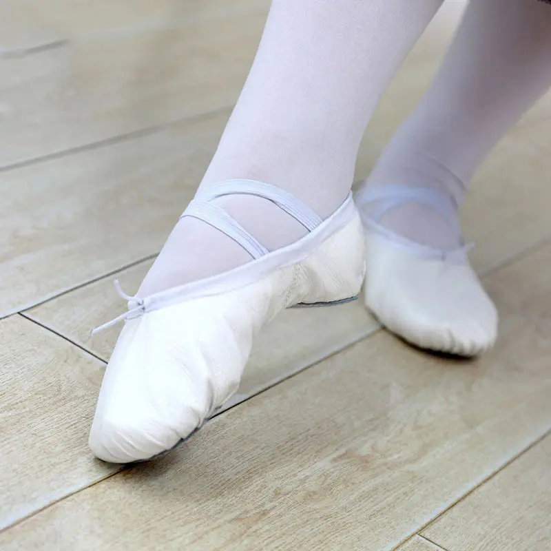 Мягкие балетки для взрослых; Танцевальная обувь для мальчиков и девочек; Танцевальная обувь для балета; кожаные женские и мужские тренировочные туфли; детская фиолетовая танцевальная обувь