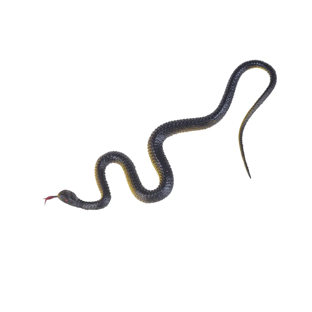 Fake Artificial Simulation Rubber Snake Rubber Faux Snake Model Toy Snake Fake Animal Gift Halloween Costume Party Supplies
