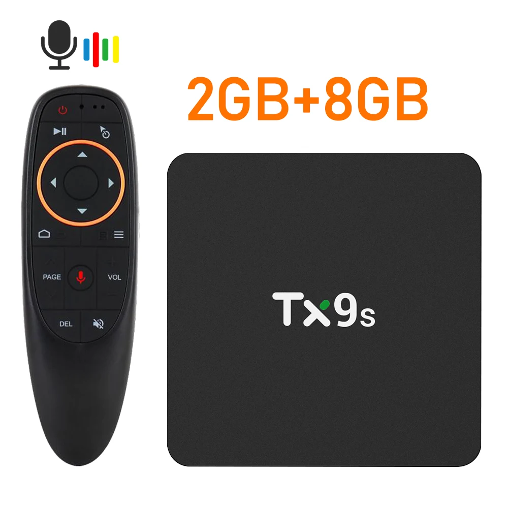2 8GB airmouse Android 9,0 T X 9s Amlogic S912 4K IP ТВ голосового помощника Google Media Player ТВ коробка Netflix Youtube 2 ГБ 8 ГБ set top tv Box - Цвет: 2 8GB airmouse