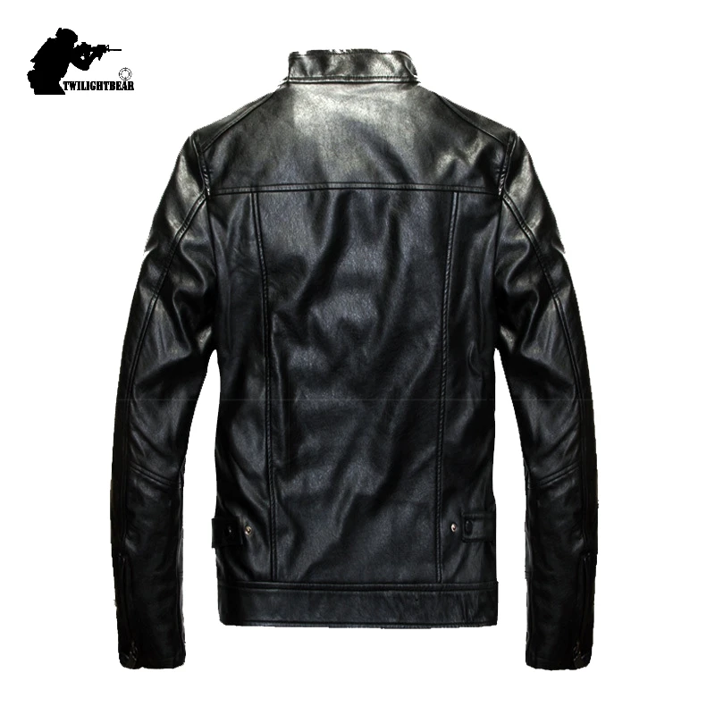 Новинка, 5XL, 6XL, брендовая мужская кожаная куртка, модная, со стоячим воротником, мужская, PU, Air Force One, пилот, кожаная куртка, Мужская, Мото куртка, пальто, AF51