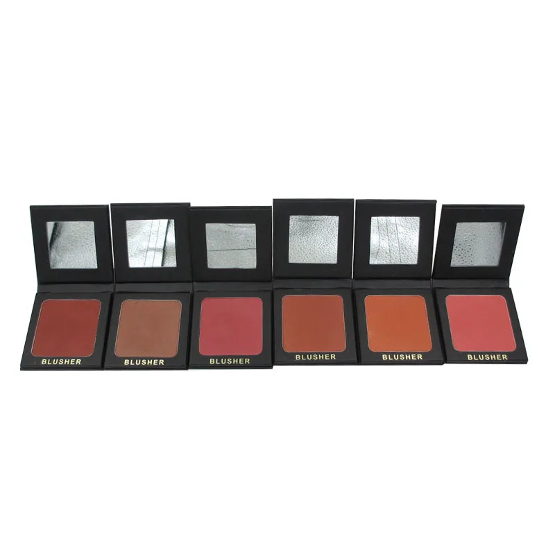 6 Colors Professional Pressed Blush Palette Face Makeup Mineral Matte Blusher Lasting Cheek Sleek Shadows Blusher Cream TSLM2