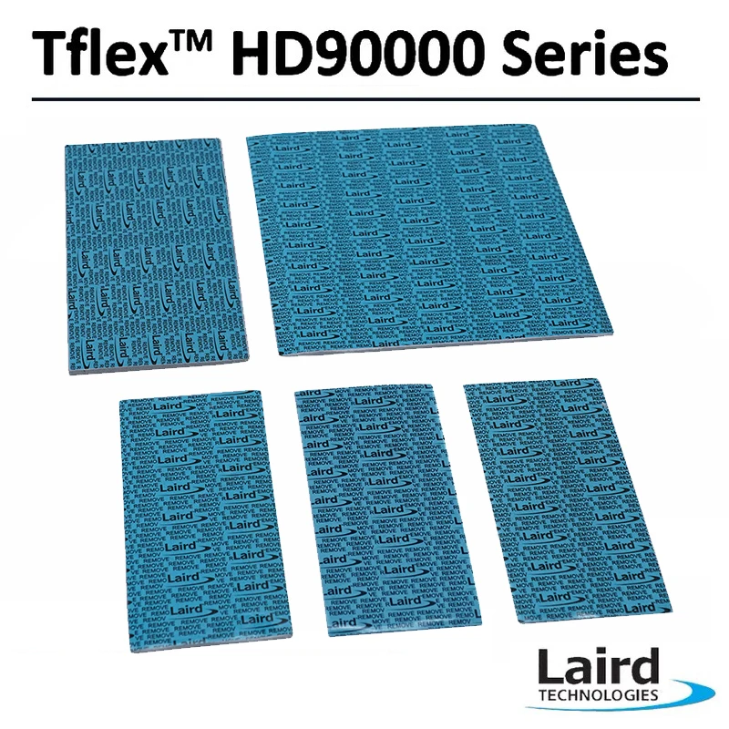 Laird tflex HD90000 řada tepelný blok pro M2 RTX 3000 3080 3090 karta video paměť, 7.5w/mk, 80x40mm, 1.0, 1.5, 2.0, 2.5mm hustý, měkké