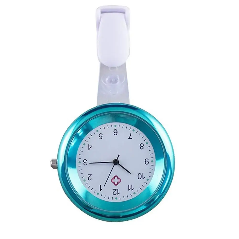 Reloj de bolsillo para médico y enfermera, de cuarzo, analógico, redondo, a la moda