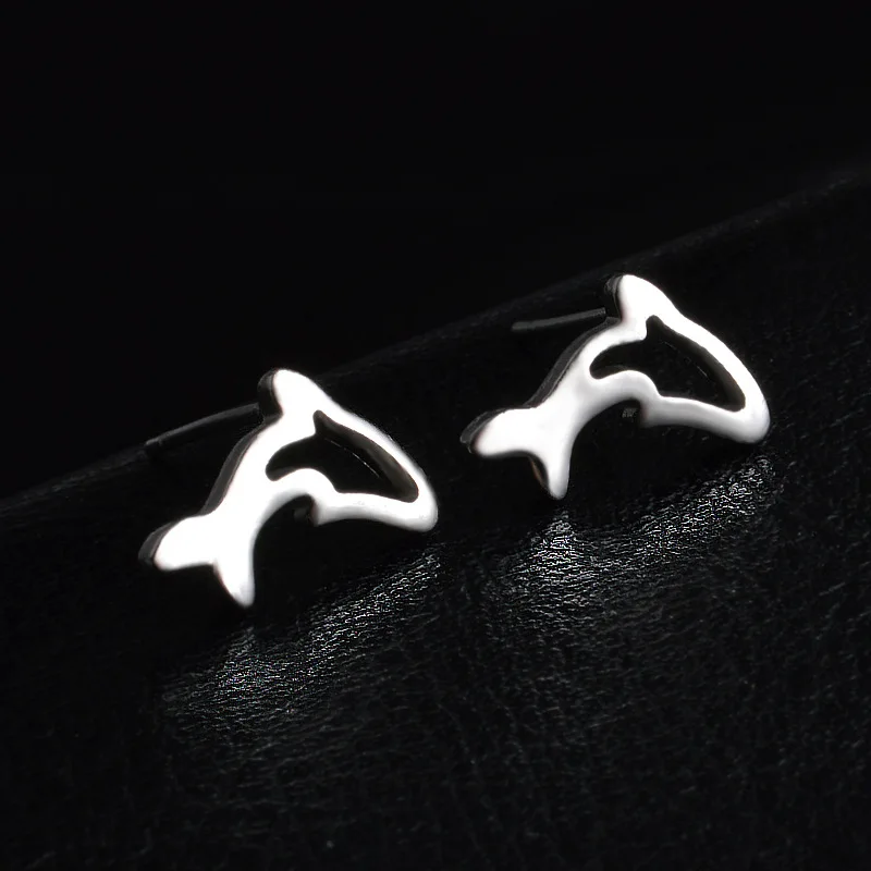 Женские серьги гвоздики в виде дельфина ed67|stud earrings|stud earrings for womenearrings women |