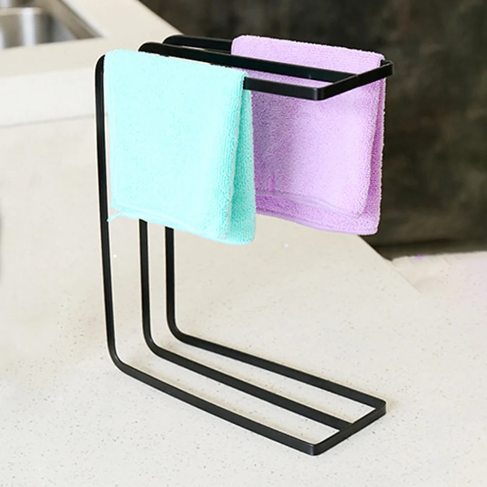 Кухонные настольные аксессуары, держатель, органайзер для хранения, дренажный инструмент, стойка для мытья посуды, столешница из кованого железа, тряпичная полка для дома