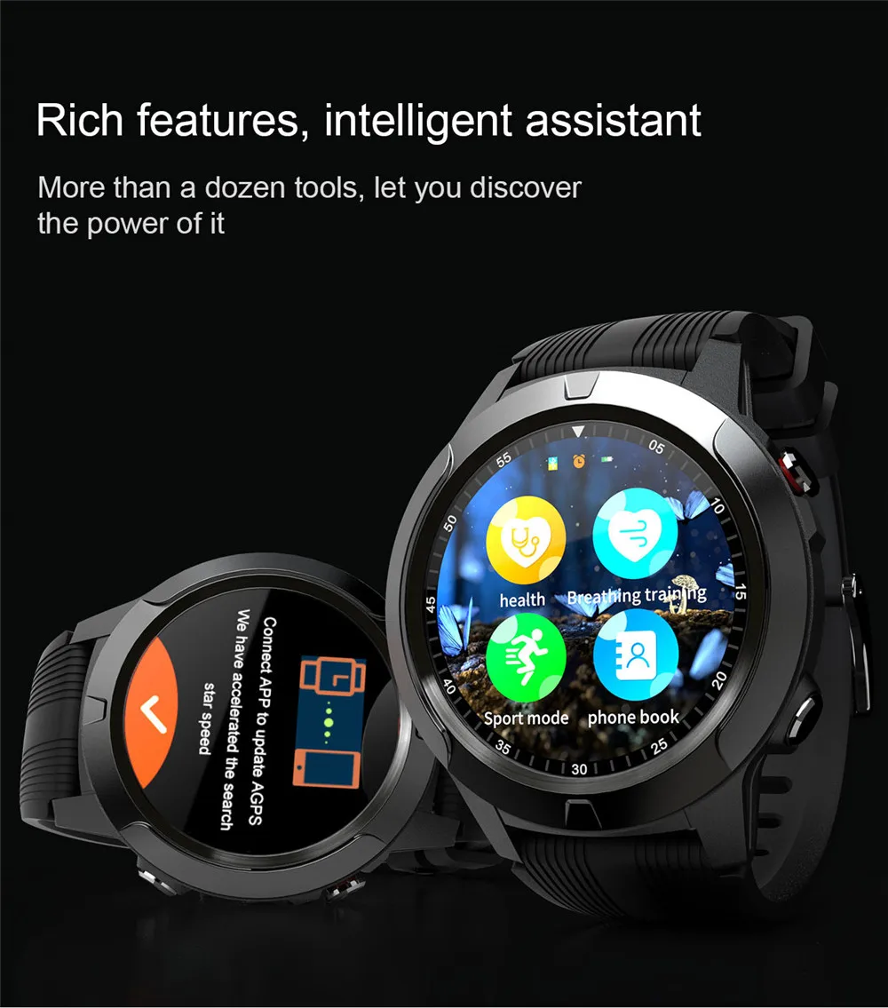 Nieuwe Lokmat TK04 Gps Smart Horloge Bloeddruk Hartslagmeter Waterdichte  Sport Smartwatch Call Functie Voor Android Ios - AliExpress Consumer  Electronics