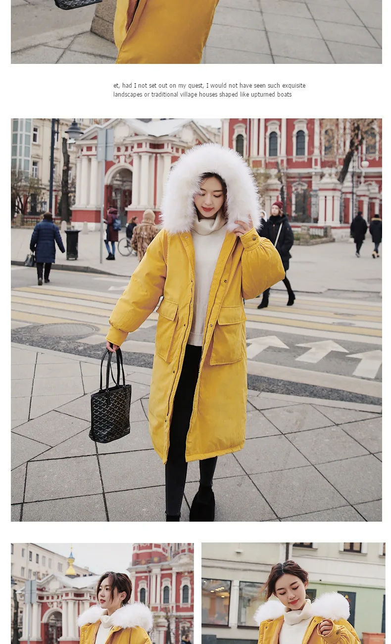 Хлопковая стеганая одежда, женское пуховое пальто, стиль, Dongdaemun, хлопковое пальто выше колена,, зимняя длинная пуховая куртка для лучшего друга