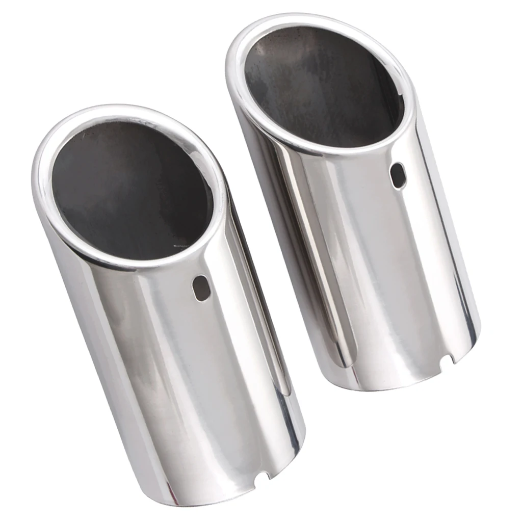 Car Outlets Exhaust Pipe Stainless Steel Muffler Tip Tail Pipe 147mm  for VW Jetta 6 MK6 2.0TDI 2.5 2011-2014