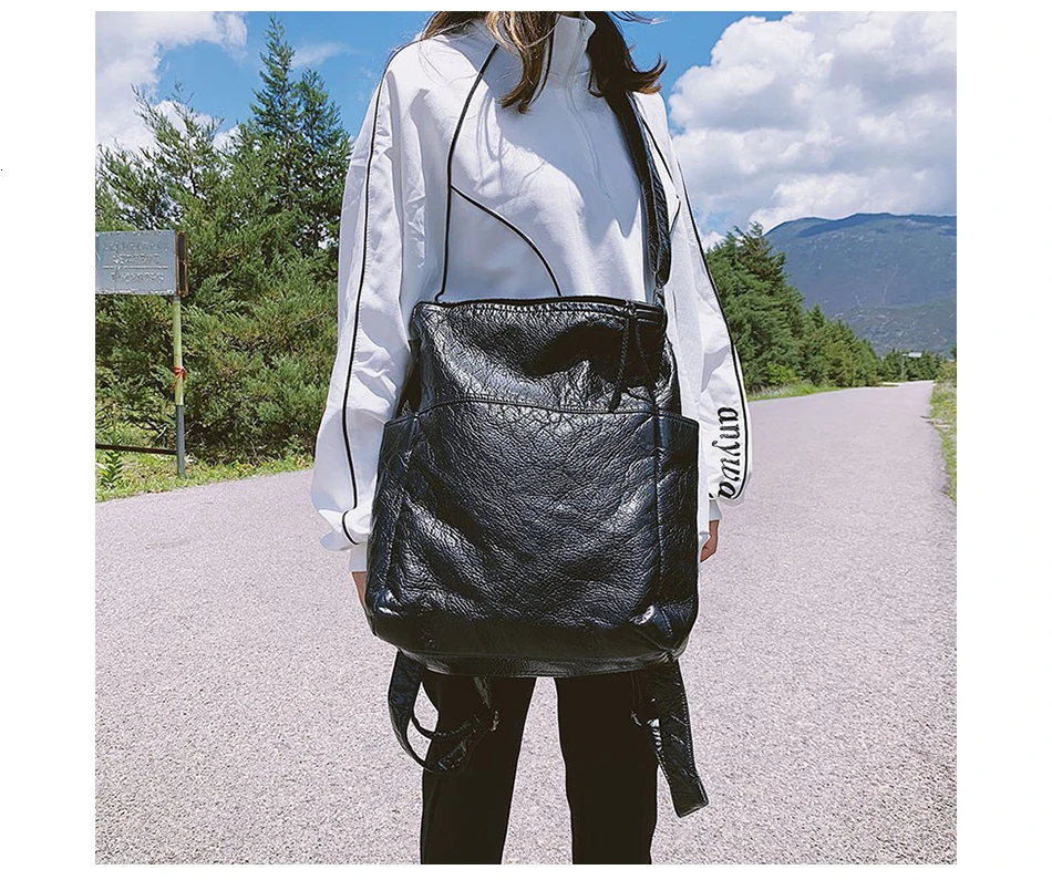 TTOU Повседневный женский рюкзак из искусственной кожи, ретро портативный рюкзак, Женская дорожная сумка, школьная сумка для девочек-подростков, сумка через плечо