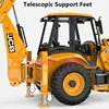 Intelligent Demo 2-Way Forklift Remote Control Excavator Telescopic Support Feet Simulated Sound Effect RC Truck Toys With Light 4