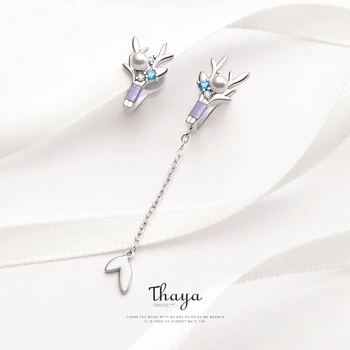 

Thaya Ear Clip Earrings Romantic Breast Flower Crystal Clip Earrings Non-Piercing Cuff Earrings For Women Silver Earrings