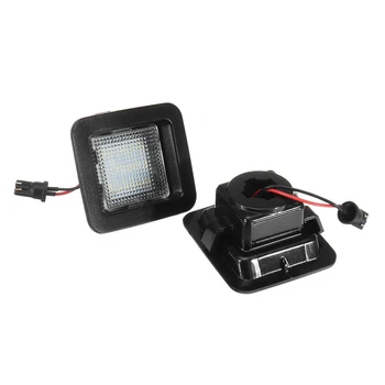 

Replacement For Ford F-150 2015-2019 1 Pair License Plate Lamp 18 LED Beads Rear Left Right Light