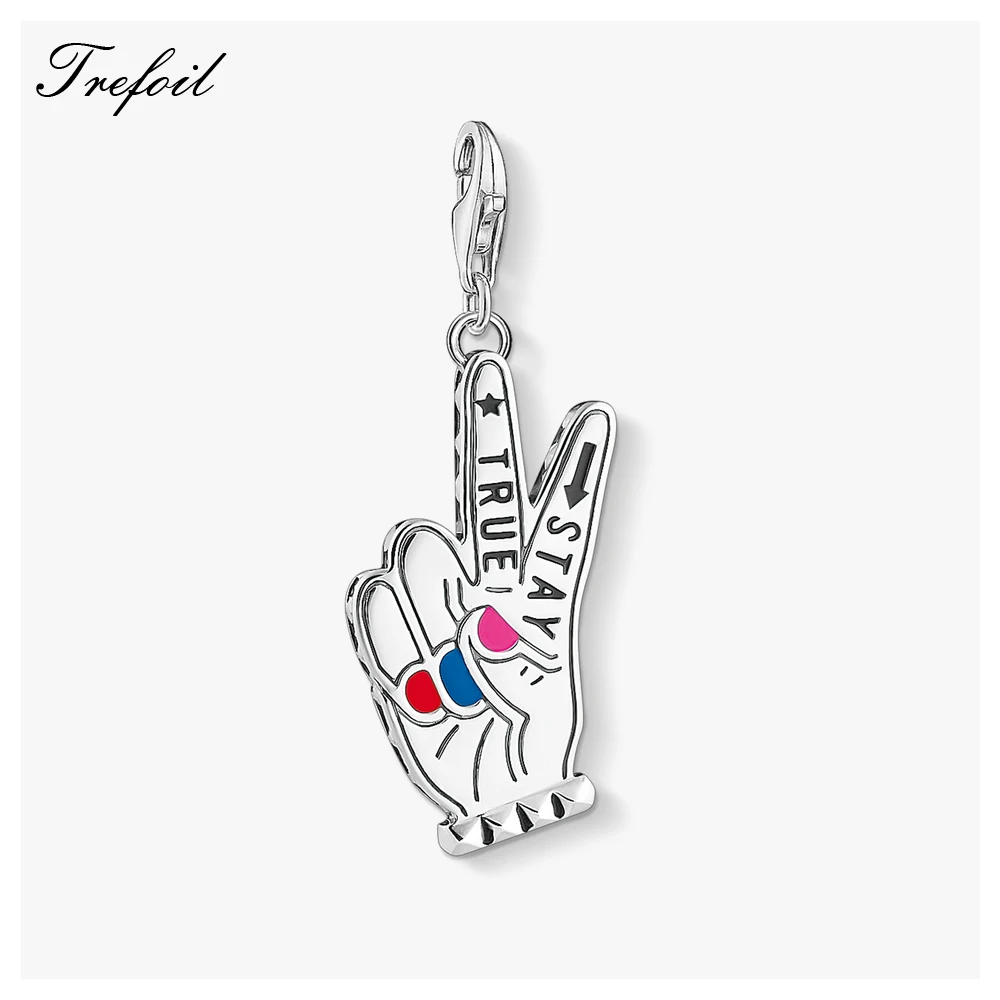 

Stay True Cool Slogan Charms,2019 Fashion Jewelry 925 Sterling Silver Trendy Gift For Women Men Fit Bracelet Necklace