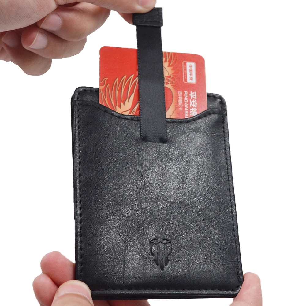 Кошелек для кредитных карт с rfid защитой тонкий мужской бумажник из искусственной