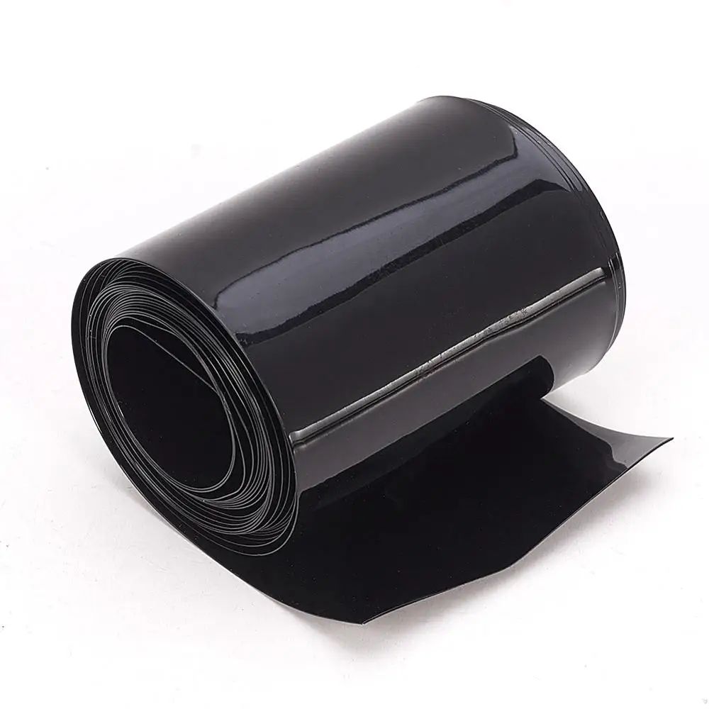 55mm 2.5m black Othmro 2,5 м-10 м Длина 55/60/65 мм плоский Ширина ПВХ термоусадочная трубка для 18650 Батарея пакет защиты изоляционные, термоусадочные трубки - Цвет: 55mm 2.5m black