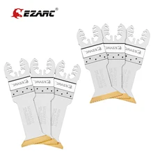 3/6 lâminas de oscilação titanium multitool lâminas de corte de energia extra-longo viu lâminas de corte de velocidade rápida para madeira, metal e material duro