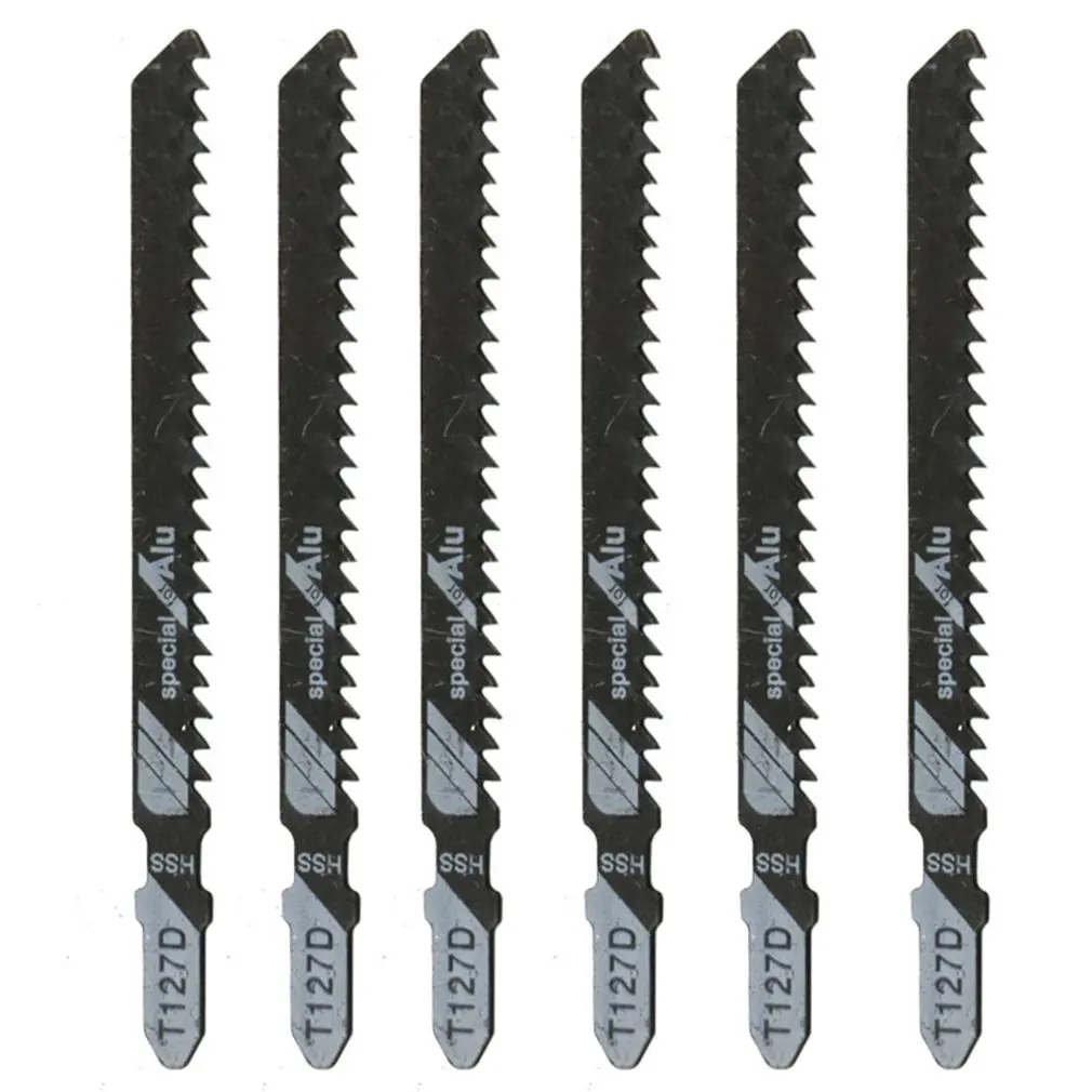 

T127D 5pcs/set HCS T-shank Saw Kit Blade Wood plastics Plywood Cutting for Jigsaw