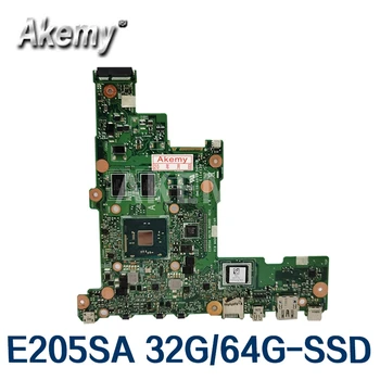 

Akemy New E205SA Mainboard For Asus E205S TP200S TP200SA laptop motherboard N3050 N3060 N3700 N3710 CPU 32G/64G-SSD