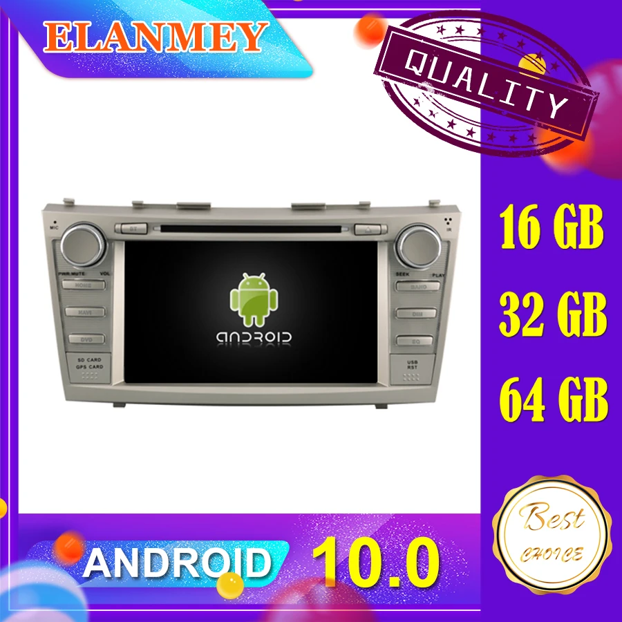 Новейшая автомобильная Android 10,0 аудио-видео система подходит для TOYOTA CAMRY 2007-2011 автомобильная навигация радио мультимедиа сохранить DVD Функция