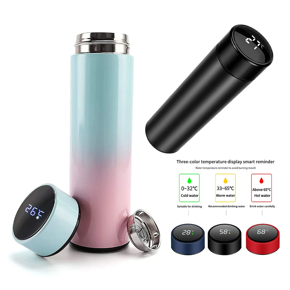 Intelligent Stainless Steel Thermos Temperature Display Smart Water Bottle  Vacuum Flasks Thermoses Coffee Cup Christmas Gifts