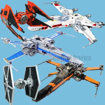 

New Star Series The First Order Tie X Wing Fighter Lepinings Star Wars Figures 75218 Model Building Blocks Bricks Toy Kid Gift