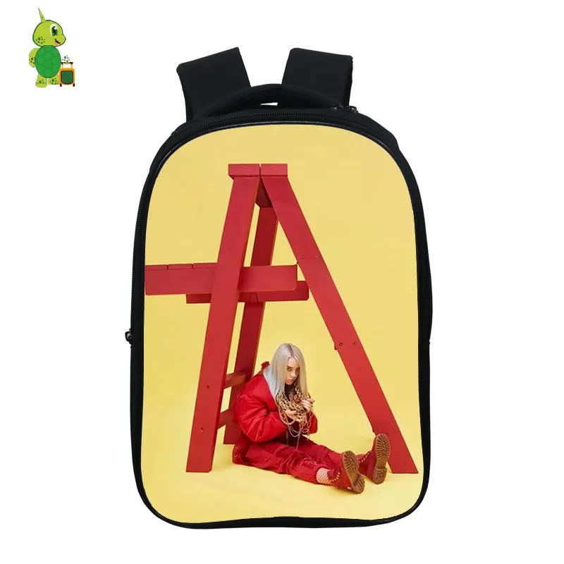 20 Mochila Billie Eilish рюкзак хип-хоп школьные сумки для подростков мальчиков и девочек 14,5 дюймов Детский рюкзак для книг водонепроницаемый дорожный рюкзак - Цвет: 20
