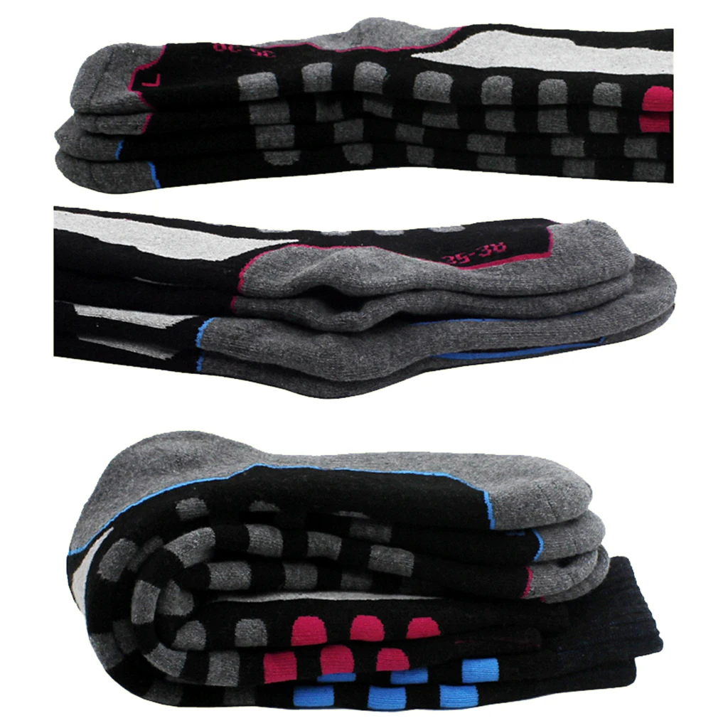 1 Pair Outdoor Thermal High Performance Ski Snowboard Hiking Walking Long Ski Socks Winter Thermal Socks