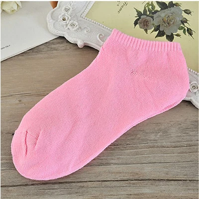 5pair Women Socks 5 пар удобных женских носков для девочек милые однотонные яркие короткие носки с милыми сердечками хлопковые теплые носки - Цвет: 5pair Women Socks