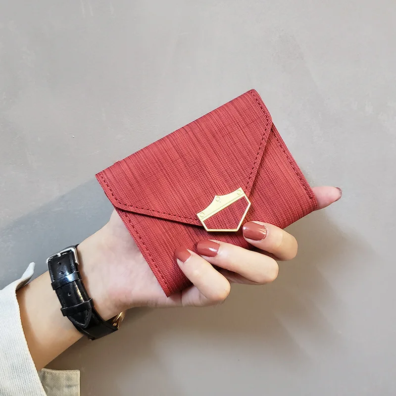 

2020 new PU Leather Women's wallets Fashion Crown Solid Woman purses Small Short Female Purse Trend Thin foldable ladies wallet