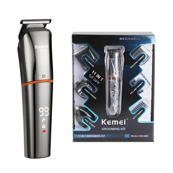 

KEMEI Hair Trimmer Electric Hair Clipper Men's Beard Razor Cordless Haircut Multi-function Washing Nose Hair Trimmer Km 5898 45G