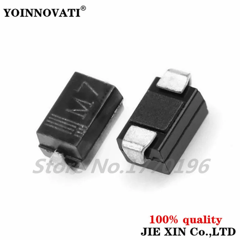 1000PCS DIODE M7 1N4007 SMD 1A 1000V IN4007 | Электронные компоненты и принадлежности