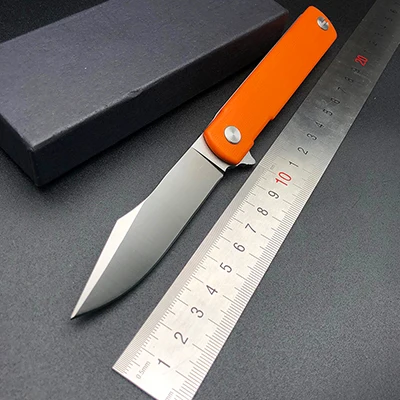 BMT Zebra MS3 складной нож G10 Ручка 9Cr8Mov лезвие MS2 Походный нож охотничий Карманный Походный нож походные ножи Открытый EDC инструменты - Цвет: Оранжевый