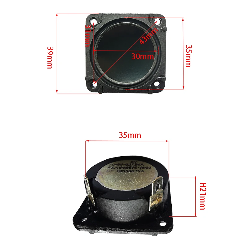 Alto-falante de Borracha para Casa Peças 10w 4ohm 1.5 Espessura Completa Bluetooth Alcance Médio Alto-falante Home Theater - Image 5