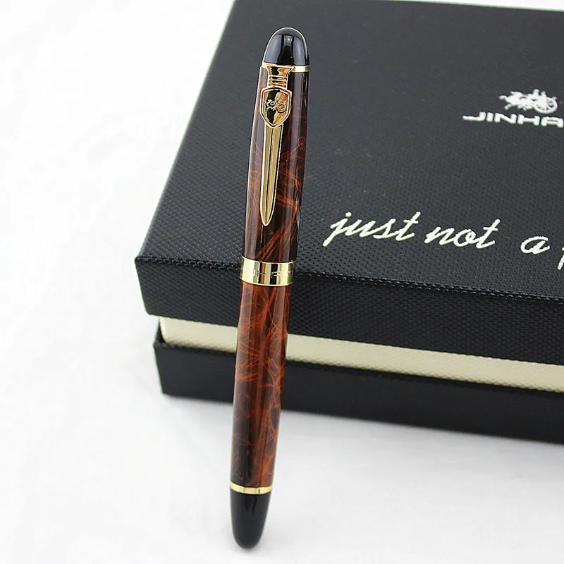 Jinhao X450A самопишущее перо полностью металлический золотой зажим роскошные ручки канцелярские принадлежности для студентов офисные школьные принадлежности - Цвет: T