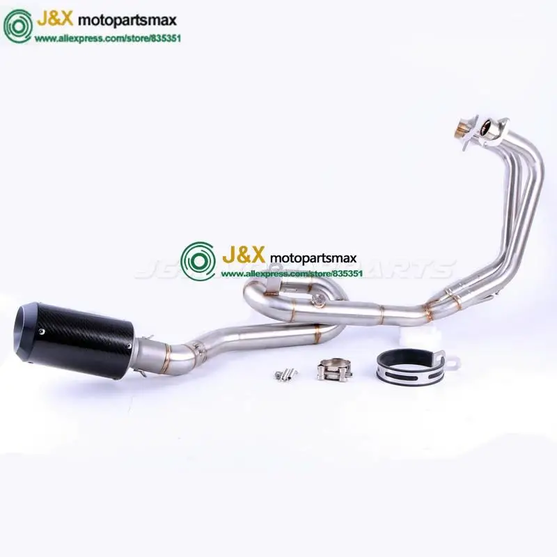 MT-03 MT03 R25 R3 глушитель для мотоцикла полная система контактная средняя труба+ выхлопная труба для Yamaha R25 R3- слипоны