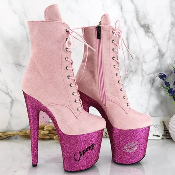 

Leecabe 20CM/8inches Same As Picture Pole dance shoes High Heels Pole Dance boot