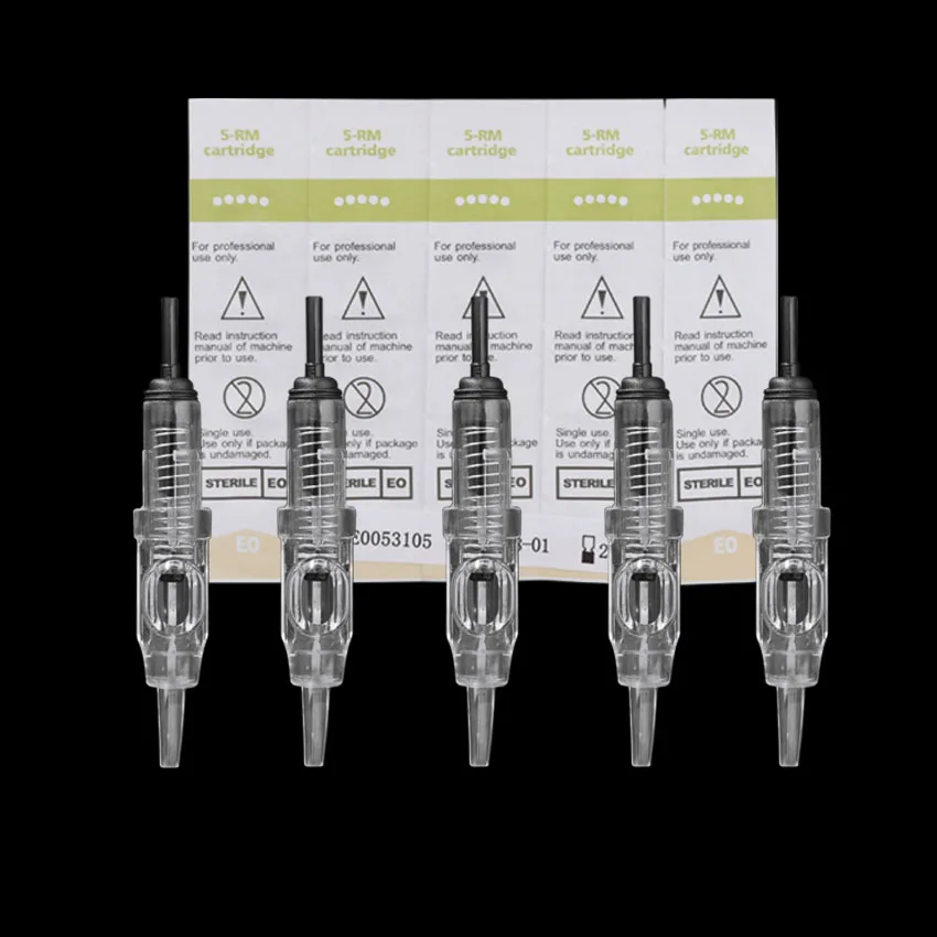 

5RM Cartridge Needles Disposable Sterilized Tattoo Permanent Makeup Needles Tips for Eyebrow Lip Assorted Sizes Cartridge Needle