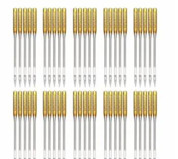 

50pcs Household Electric Sewing Machine Needles 9/11/14/16/18 Titanium Plated Crafts Sewing Machine Accessories