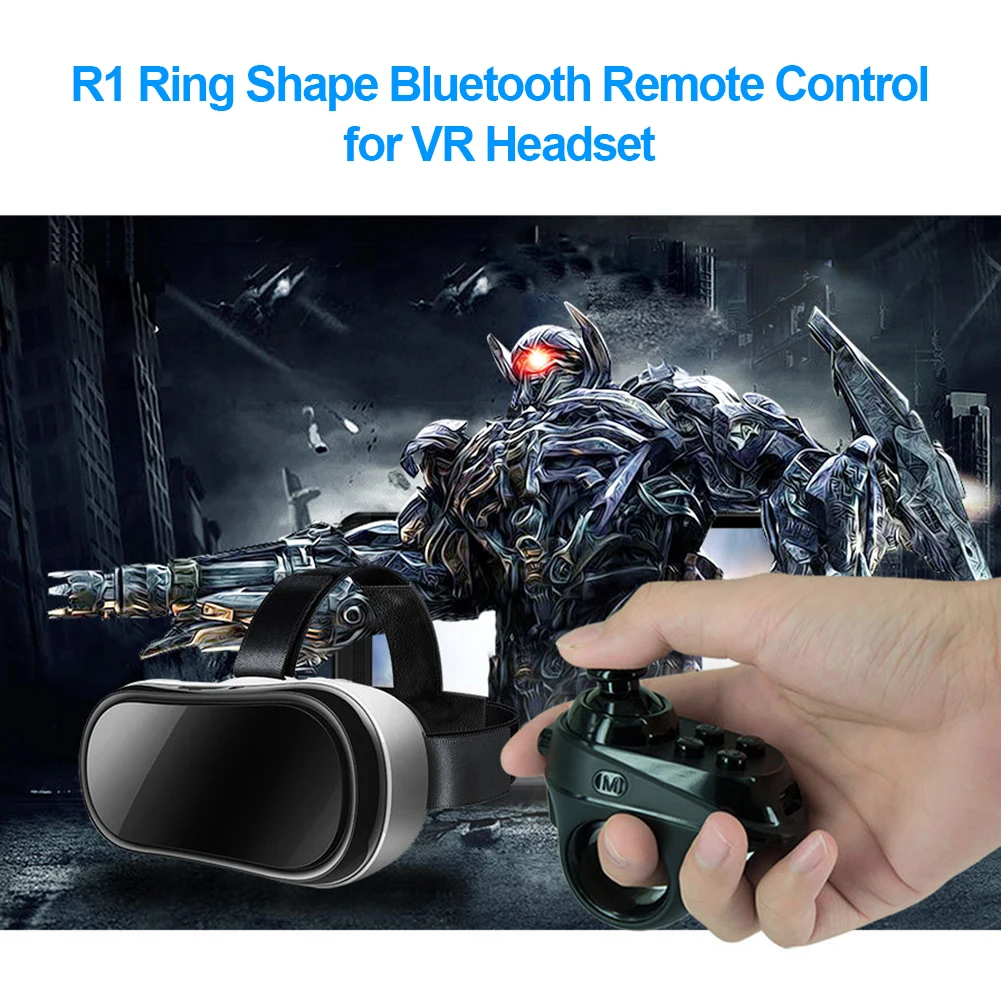 R1 Ring shape 3D Bluetooth 4.0 VR Controller Wireless Gamepad Joystick Gaming Remote Control for lOS and Android smartpho