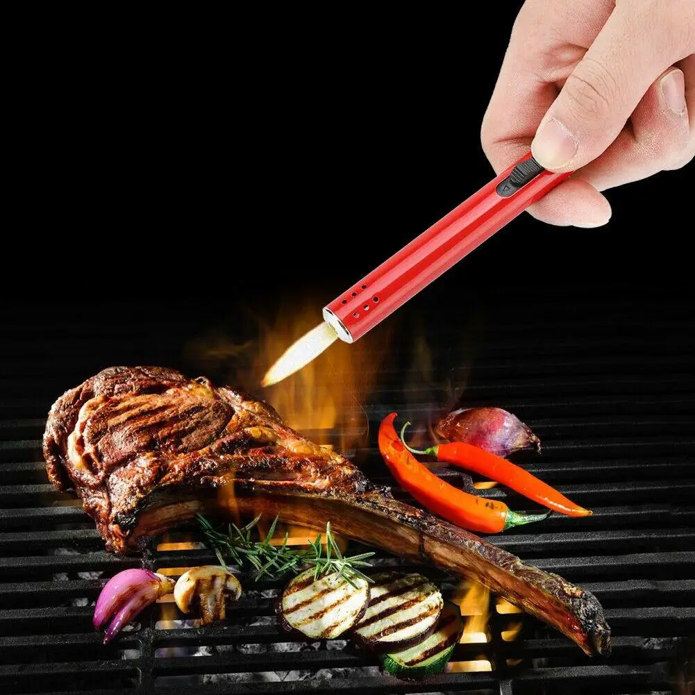 

Outdoor Barbecue Metal torch lighter Charcoal Gas Stove lighter Cooker butane torch soplete cocina Kitchen Igniter Gun Lighter