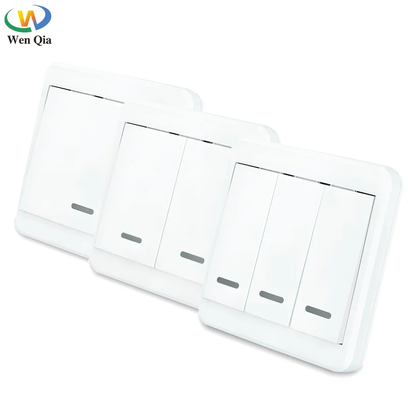 

433Mhz Wireless Remote Control Switch 86 Wall Panel Smart Switch With Remote Transmitter Hall Bedroom Ceiling Lights Wall Lamps