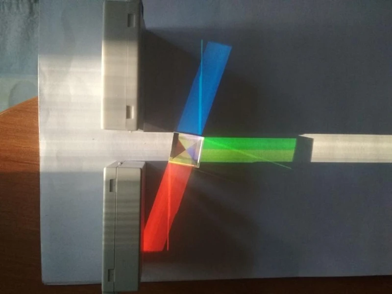 15mm  Cubic Science Cube Optical Prisma Photography with Hexahedral Prism Home Decoration  Prism Glass Only 1pcs